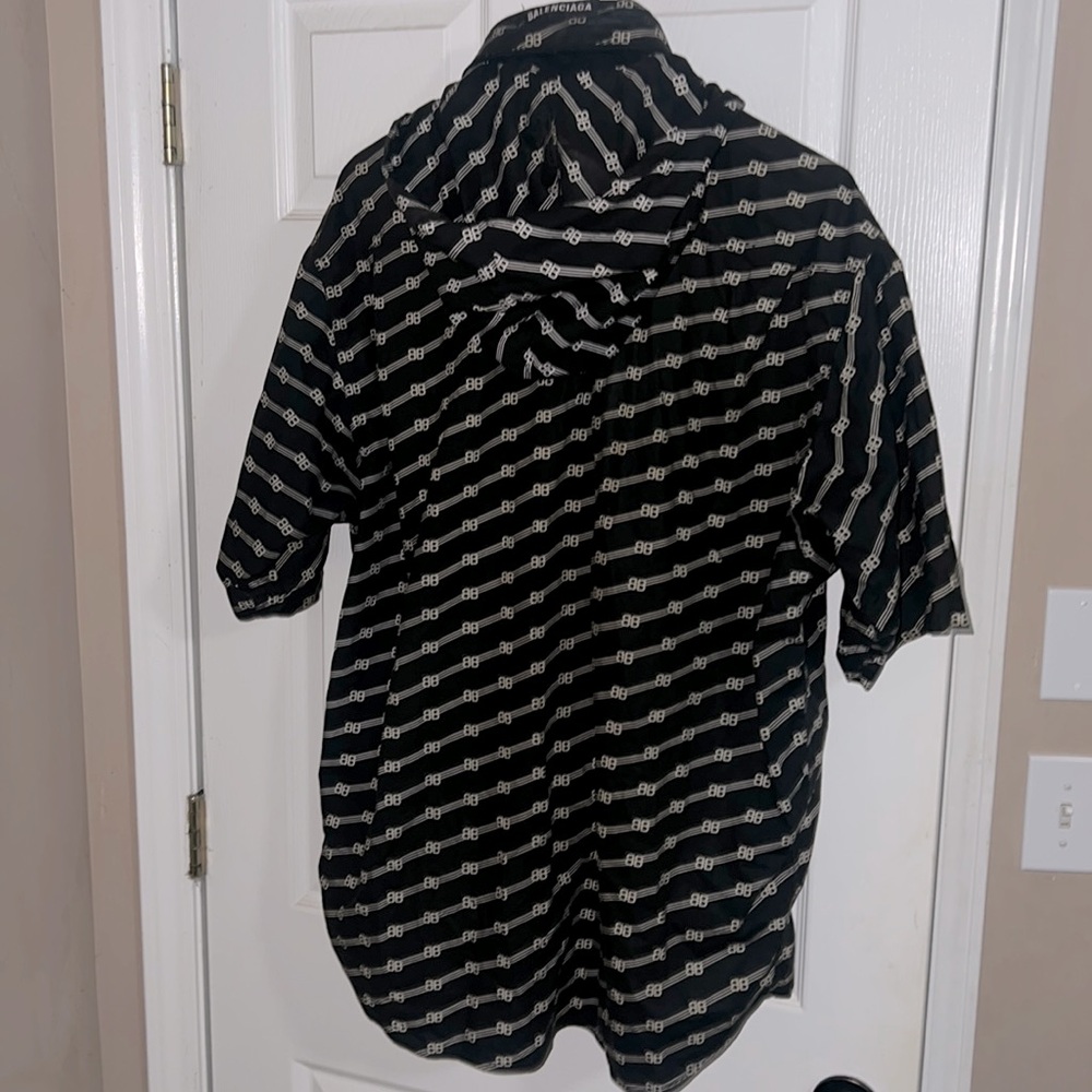 Balenciaga Hoodie convertible button up short sleeve jacket